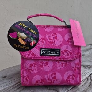BETSEY JOHNSON 💀SKULL INSULATED LUNCH TOTE
